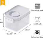 vacane Produce Saver, Fruit Storage Containers Produce Containers Berry Containers with Colanders, 3.8 Cup