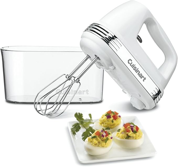 Cuisinart HM-90S Power Advantage Plus 9-Speed Handheld Mixer with Storage Case, White