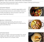 Vermicular Oven Pot | Non-Toxic Enameled Cast Iron Pot | 22cm (3.7 Qt) | Oven-safe | Induction-compatible | Dutch Oven | Made in Japan | Serves 3-4 | Natural Beige