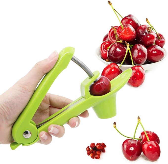 2 Pcs Cherry Pitter Tool Olives Pitter Device Cherry Stoner Core Seed Remover Fruits Corer for Kitchen Accessories Gadgets Tools