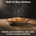 1000-Pack 6" Foil Pie Pans - Medium 7/8" Depth Disposable Aluminum Pie & Tart Pans with Full Curl Rim - For Bulk Baking, Portion Prep, To-Go Meals, Market Stands & Foodservice Lines