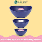 Homienly Wheat Starw Small Bowls - 10 OZ Mini Bowls for Snack, Dessert, Fruits,Small Portions,Ice Cream,Dip,Yogurt, 5 Inch Oval Dish Set of 4,Microwave and Dishwasher Safe-Mondrian Color