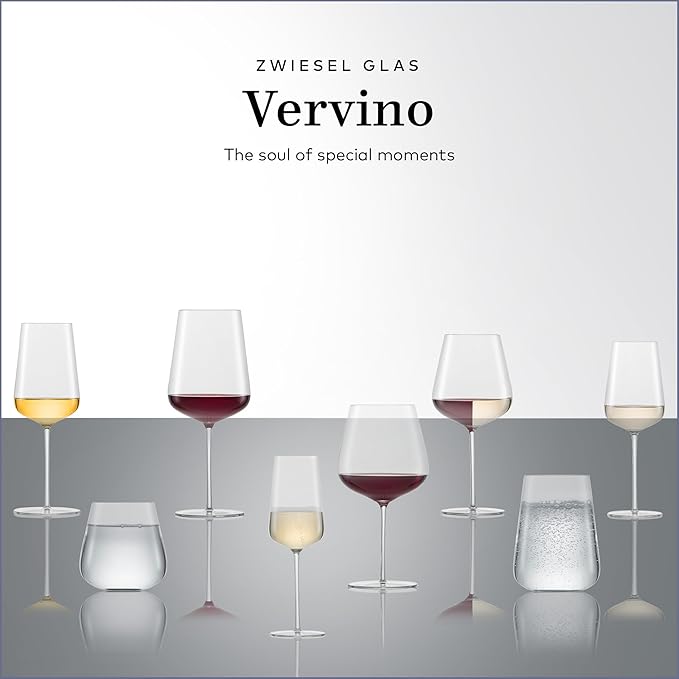 Zwiesel Glas Vervino Allround Glass (Set of 6), Wine Glasses for Red, White and Sparkling Wine, Dishwasher-Safe Tritan Crystal Glasses, Made in Germany (23 Ounce)