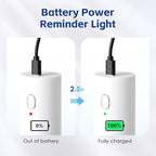 Vzaahu Electric Salt & Pepper Grinder Set Black & White Gorgeous Peppermill, Charging Indicator Light, Type-C Rechargeable, Long-lasting Battery-free, One-hand Operation, Home Cooking, Kitchen