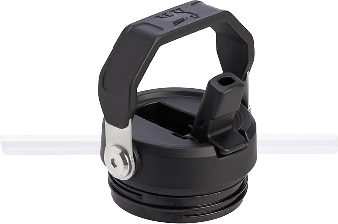 Stanley IceFlow Flip Straw 2.0 Water Bottle 16 OZ | Built-In Straw with Larger Opening | Lightweight & Leak-Resistant | Insulated Stainless Steel | BPA-Free | Black 2.0