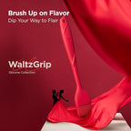 Kitchen Mama WaltzGrip Platinum Silicone Basting Pastry Brush: Set of 2 Heat-Resistant Brushes Utensils for Cooking, Baking, Grilling, Barbecue, and Spreading Oil, Butter, Egg - Dishwasher-Safe (Red)