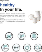 LE TAUCI Coffee Mugs 12 oz, Ceramic Coffee Cups for Latte, Hot Tea, Cappuccino, Mocha, Cocoa, Housewarming Wedding Present Mug Set - Set of 4, Arctic White