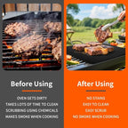 Oven Liners for Bottom of Oven, Heavy Duty Non-stick Teflon Oven Mat for Bottom of Oven, Reusable Oven Liners for Bottom of Electric Oven, BPA & PFOA Free, 23.6"X 15.7", 2/4 Pack