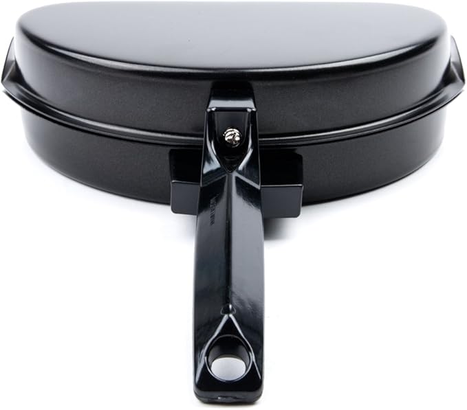 Fox Run Non-Stick Omelette Pan with Egg Poacher Set, 11.25 x 9.5 x 2.5 inches, Metallic