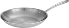 Tramontina Boston Tri-Ply Clad Stainless Steel 12-Inch Large Frying Pan, Induction-Ready Skillet, Dishwasher-Safe, NSF-Certified