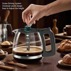 Coffee Machine Glass Carafe, 12-Cup Replacement Coffee Pot, Compatible with KitchenAid KCM1209 KCM1208, Cuisinart DCC 1220BKS, Capresso SG300, Gourmia GCM3260, Krups Essential, Wamife Mueller
