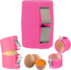 Egg Cracker Tool | Easy Shell Egg Opener | Handheld Egg Seperator Tool | Perfect for Baking, Scrambled Eggs & Omelets – No Mess, No Shell Pieces (Pink - 1 Pc)