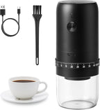 Portable Electric Burr Coffee Grinder with 40 Adjustable Settings, Conical burr coffee grinder, Coffee Bean Grinding Machine with Conical Burr Coffee Grinder 1800mAh Rechargeable for Travel, Home