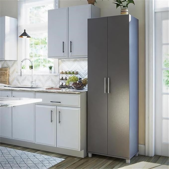 SystemBuild Camberly 24" Utility Storage Cabinet in Graphite Gray