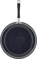Rachael Ray Cucina Ceramic Nonstick Frying Pan/Skillet, 12.5 Inch Non Stick Open Fry Pan, Dishwasher Safe - Peppercorn