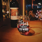 Jesus Touched My Water Wine Glass, Bachelor Party Favors, For Special Occasions 30th, 40th, 50th, 60th Birthdays for Mom-102