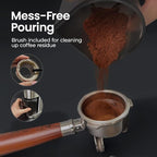 Electric Burr Coffee Been Grinder with Adjustable 24 Precise Grind Settings, 40s Digital Timer for French Press, Espresso, and Drip Pour Over, Home Use, Black