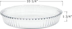 Red Co. Round Clear Glass Casserole Baking Dish, Oven Basics Bakeware — 1.8 Quart - 10¼" x 1¾"