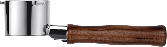 Normcore 51mm Bottomless Portafilter for DeLonghi La Specialista, 3-Ear Naked Espresso Tool with Walnut Handle for EC9155 9335 9355 9665 EC9335, 23-25g Barista Basket Included