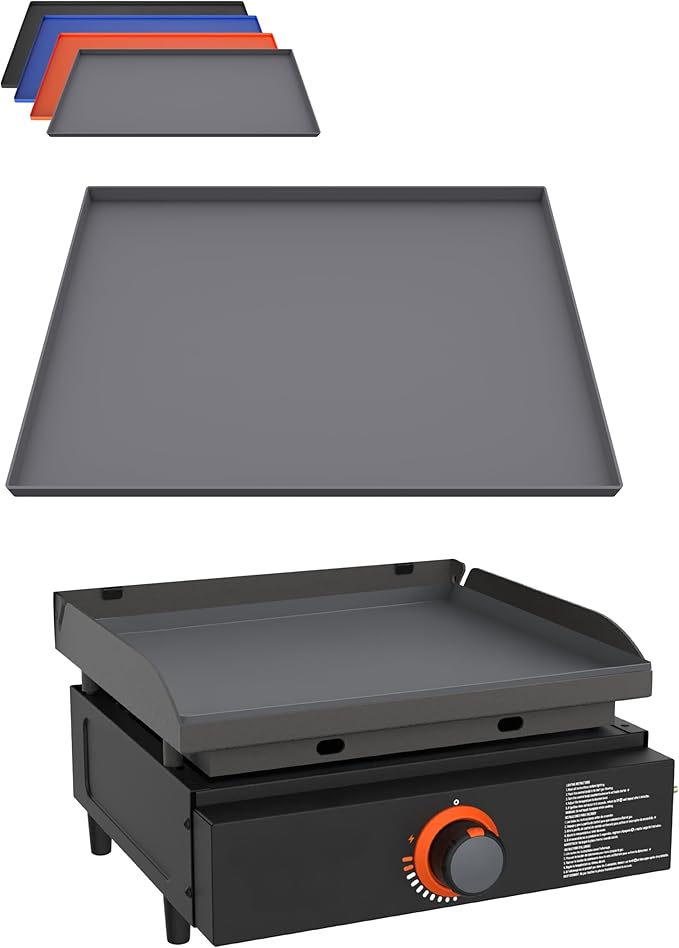 Kitchen perfection 17" Premium Silicone Griddle Cover Mat for Blackstone Griddle 17 Inch - Hermetic Protection from Rust & Debris All Year, Fits All Blackstone 17 Inch Models - Food Grade Silicone