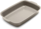 GreenPan Premiere Ovenware Healthy Ceramic Nonstick 13" x 9" Rectangular Baking Pan, PFAS-Free, Warp-Free Bakeware, Durable Quick Heating, Oven & Broiler Safe to 600F, Dishwasher Safe, Taupe