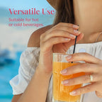 Prestee Plastic Coffee Stirrers, 2000ct, 5" - Plastic Straws, Drinks and Coffee Stir Sticks, Cocktail Swizzle Sticks, Disposable Stir Stick, Drinking Straws for Cocktails (Black)