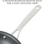 Martha Stewart 12 Piece Heavy Gauge Aluminum Hard Anodized Premium Nonstick Cookware Set, Induction Safe, Copper w/Black Interior