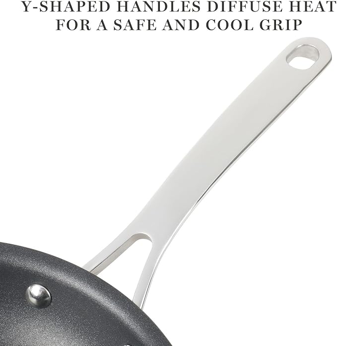 Martha Stewart 12 Piece Heavy Gauge Aluminum Hard Anodized Premium Nonstick Cookware Set, Induction Safe, Copper w/Black Interior