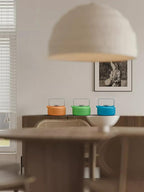 Toptier Teapot with Removable Infuser, Cast Iron Tea Kettle Stovetop Safe, Solid Geometry Cylinder Design Tea Pot Coated with Enameled Interior for 27 Ounce (800 ml), Yellow to Orange