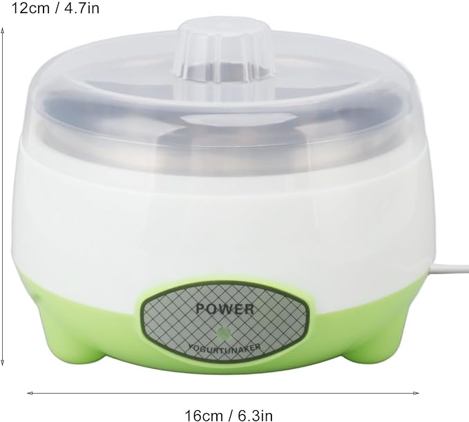 DIY Yogurt Maker Machine Compact Yogurt Maker Machine Family Kitchen Stainless Steel Container (US Plug 110V)