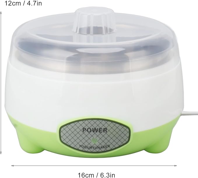 Compact Yogurt Maker Machine Stainless Steel Container for Homemade DIY Yogurt Green Stainless Steel Yogurt Maker Machine DIY Yogurt Maker Machine Compact Yogurt Maker Machine