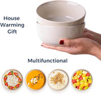 AmorArc Cereal Bowls Set of 6 for Kitchen, 26oz Stoneware Soup Bowls Set for Cereal Soup, Modern Kitchen Bowls for Meal, Dishwasher &Microwave Safe, Reactive-Color