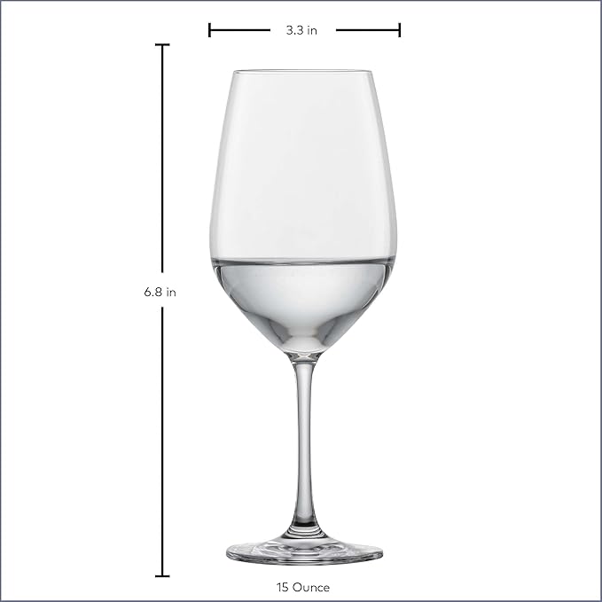 SCHOTT ZWIESEL Forté All Purpose Glass 15 Ounce (Set of 6), Drinking Glasses for Water, Beverages and Mixed Drinks, Dishwasher-Safe Tritan Crystal Glasses, Made in Germany