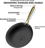 imarku Non Stick Frying Pans, 3 Pieces - 8 Inch, 10 Inch and 12 Inch Frying Pan, Professional Frying Pans Nonstick, Cast Iron Skillets, Nonstick Frying Pan with Stay Cool Handle, Best Christmas Gifts