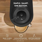 Nespresso Vertuo Pop+ Coffee and Espresso Maker by De'Longhi, Black Matte with Dark Chrome