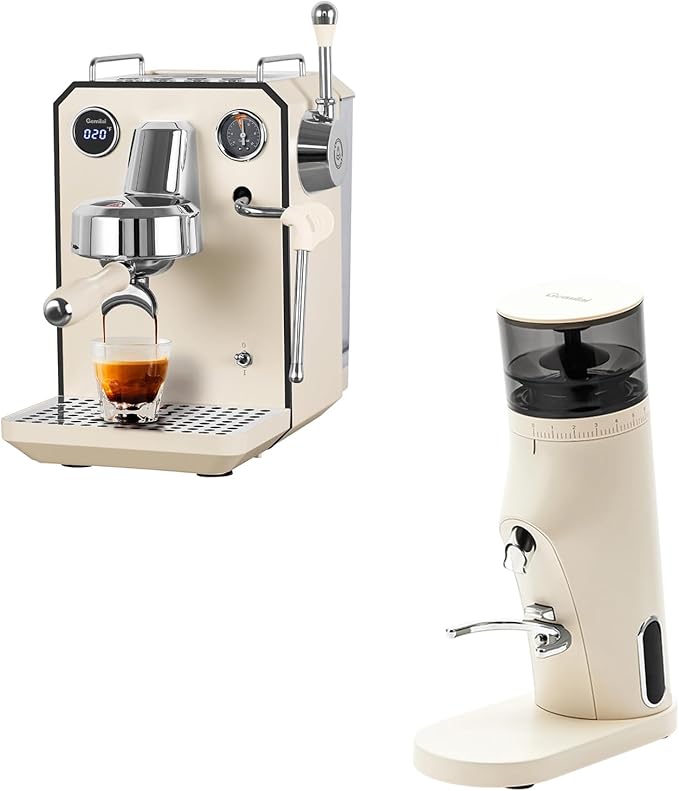 Espresso Machine & Electric Coffee Grinder Bundle for Cappuccino, Latte