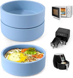 3Pcs ZHYEEDAA Air Fryer Egg Mold, Silicone Egg Molds, Individual Egg Bite Maker Reusable Egg Molds, Microwave Egg Cooker, BPA Free, Dishwasher Safe