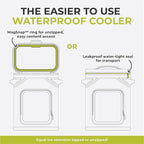 CORE Magnetic Leak Proof Soft Cooler with Waterproof Zipper | Insulated Bag Portable Ice Chest Box | Best Soft Cooler for Food & Beverages for Tailgating, Car Camping, Travel, and Family Beach Picnics