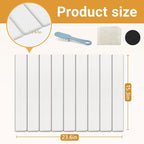 Large Stone Drying Mat, Diatomite Dish Drying Mat, Dish Mat Drying Kitchen Mat - Storable & Anti-Slip for Kitchen, Square, White, 24"x16"