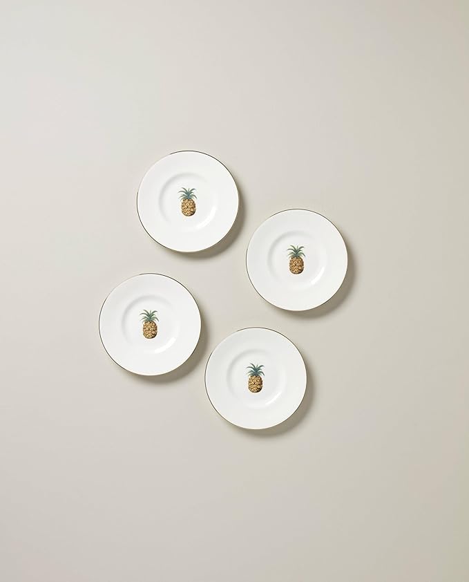 Lenox 897296 British Colonial Bamboo Dessert Plates, Set of 4