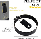 3 packs 3.5'' Egg Rings Set with Silicone Handle, Stainless Steel Egg Cooking Rings，Nonstick，For Frying Eggs and Egg Mcmuffins, Egg Mold For Breakfast