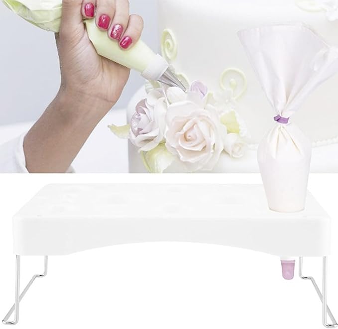 Decorating Piping Bag Holder Cake Decorating Icing Bag Stand 12-Cavity Pastry bag Cake Decorating Tools