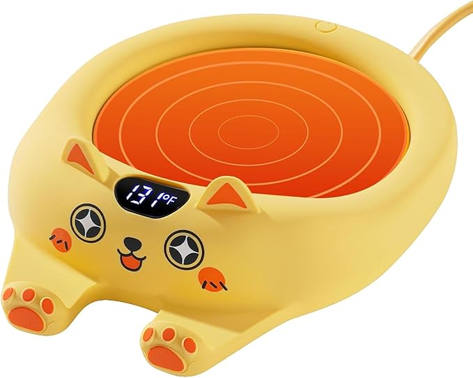 PUSEE Coffee Mug Warmer Auto Shut Off, 3 Temp Coffee Warmer for Desk, Candle Warmer Plate Safely Melt The Candle Releases Scents,Enjoy Your Warm Coffee Tea,Coffee Gifts for Women Men