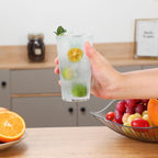 unbreakable Plastic Drinking Glasses，set of 8, shatterproof drinking cups, plastic glass cups, 10 ozplastic Tumbler Cups, Dishwasher Safe (transparent)