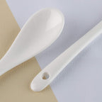 Porcelain Egg Spoons for Soft-Boiled Eggs Coffee Tea Desserts Ceramic Spoon Set of 12