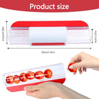 Tomato Slicer, Multi-Purpose Grape Slicer Kitchen Gadget, Tomato, Cherry, Fruit Cutter Fruit Tools into 2 Pieces (Red)