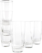 Vikko 16.4 Ounce Water Tumblers | Large All Purpose Drinking Glasses – Thick and Durable Construction – Beautiful Design – Heavy Base – Dishwasher Safe– Set of Six Tall Glass Tumblers