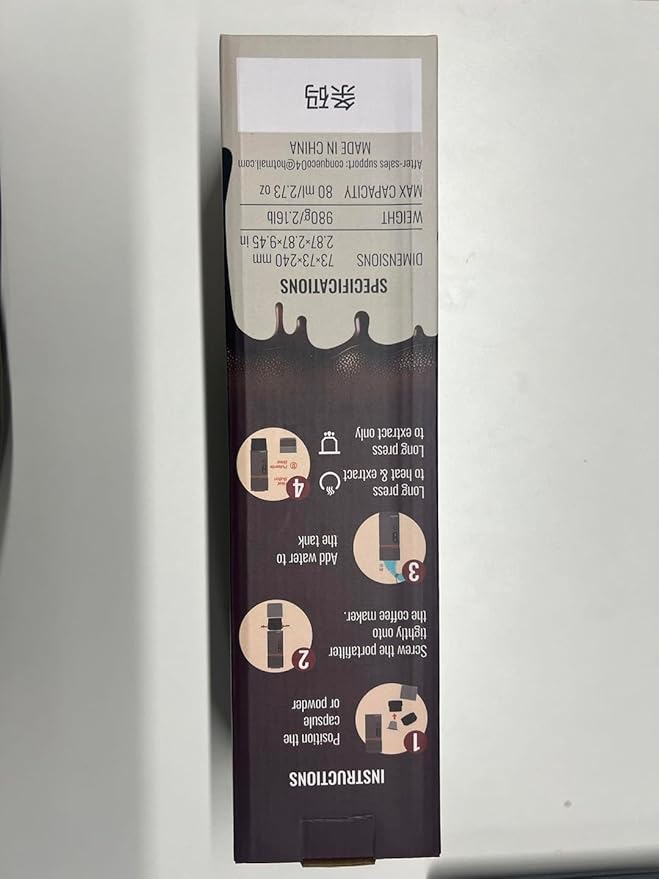 CONQUECO Portable Espresso Machine Travel: 8 cups 12V Electric Coffee Maker with Battery for Camping - 2.5 Mins Self Heating - With Ground Coffee & NS Capsule for RV, Hiking, Office