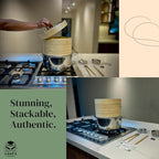 Chef's Palace Bamboo Steamer Basket | 10 Inch 2 Tier Dumpling, Rice and Vegetable Steamer | Chopsticks and Chopsticks Helpers, Silicon Liners, Ring Adapter, Dumpling Helper and Instructions Manual.