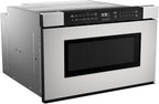 SHARP SMD2440JS Microwave Drawer Oven, 24-inch, 1.2 Cubic Feet, 950 Watt, Angled Touch Control Panel, Stainless Steel
